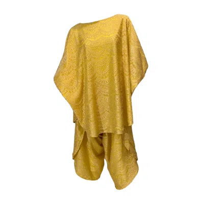 Julia Clancey Golden Lace Sunshine Set In Yellow