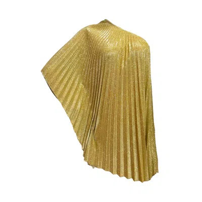 Julia Clancey Golden Sparkles Lady Mini Pleated Dress
