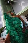 Julia Clancey Green Mint Miss Lady Frou  Kaftan In Green