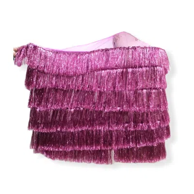 Julia Clancey Pink Luxe Lady Mini Bon Bon Frou Dress In Black