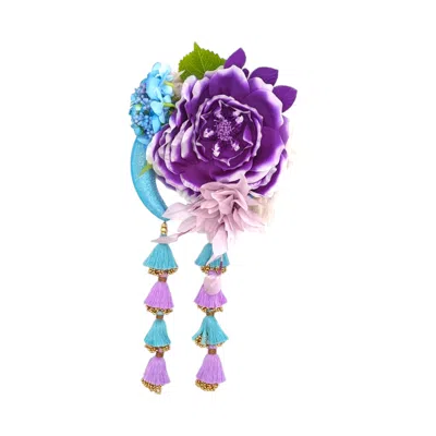 Julia Clancey Women's Azure Hydrangea Violeta Dorado Bloom Band In Multi