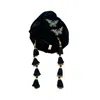 Julia Clancey Women's Black Butterfly's Dream Turban