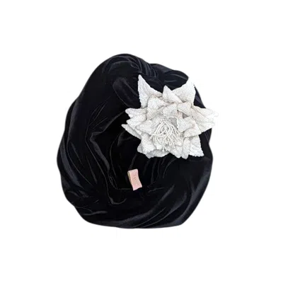 Julia Clancey Women's Black Cha Cha Cha Boom Mono Turban
