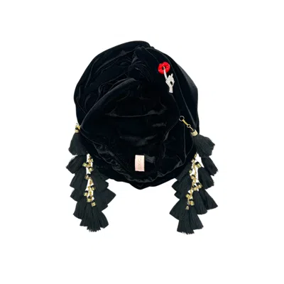 Julia Clancey Women's Black Shhh Chacha Turban