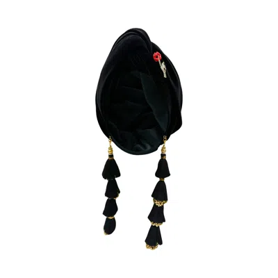 Julia Clancey Women's Black Shhhh Dorado Turban