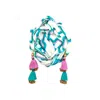 Julia Clancey Women's Blue Azure Link Organic Didi Dorado Reversible Turban In Blue
