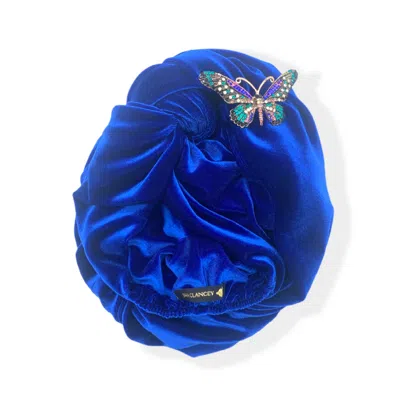 Julia Clancey Women's Blue Royal Flutter Turban