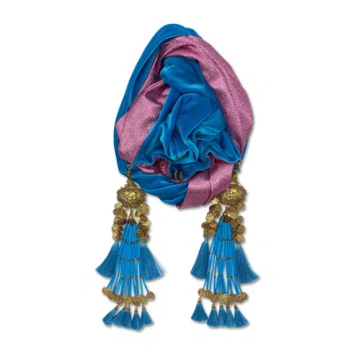 Julia Clancey Women's Blue Snazzy Azure Dream Turban