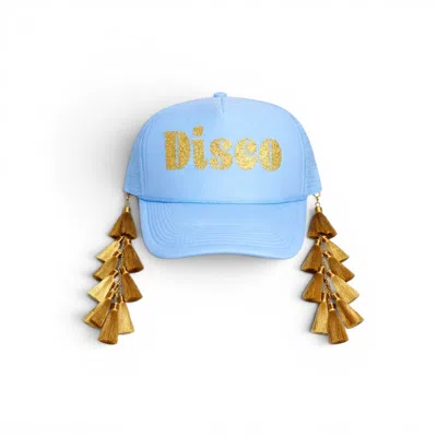 Julia Clancey Women's Blue Tasseltastic Disco Tassel Trucker Cap
