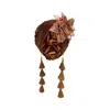Julia Clancey Women's Brown Cha Cha Cha Boom Coco Dorado Turban In Brown