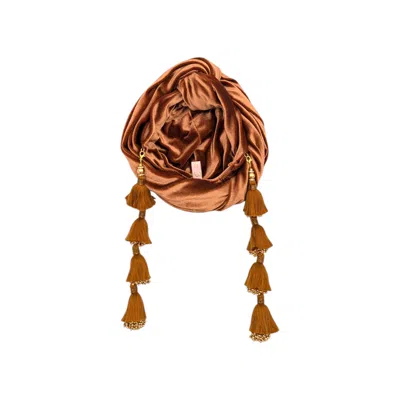 Julia Clancey Women's Brown Cocoa Dorado Turban