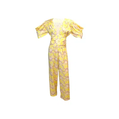 Julia Clancey Women's Carmen Jersey Jumpsuit - Lydy Limone Yellow