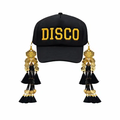 Julia Clancey Women's Disco Dream Black Tasseltastic Dream Trucker Cap