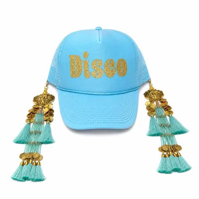 Julia Clancey Women's Disco Dream  Blue Tasseltastic Dream Trucker Cap