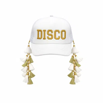 Julia Clancey Women's Disco White Luxe Chacha Trucker Cap