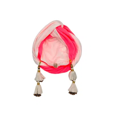 Julia Clancey Women's Floura Pink & Ivory Terry Didi Dorado Turban