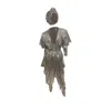 Julia Clancey Women's Gloria Sequin Silver Sirena Jumpsuit Set In Silver