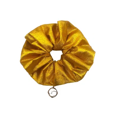 Julia Clancey Women's Gold Oh Halo Bling Scrunchy In Yellow