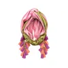 Julia Clancey Women's Gold / Pink / Purple Snazzy Fondant Chacha Turban