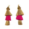 Julia Clancey Women's Gold Snazzy Coral Tassels Swinglette In Red