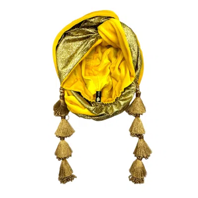 Julia Clancey Women's Gold / Yellow / Orange Snazzy Sunshine & Golden Dorado Turban