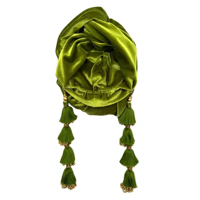 Julia Clancey Women's Green Classic Madam Olive Dorado Turban