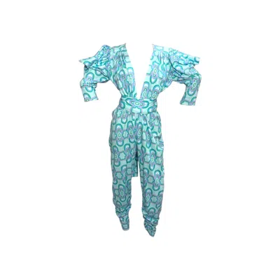 Julia Clancey Women's Green Gloria Olympia Aqua Organic Jumpsuit Set