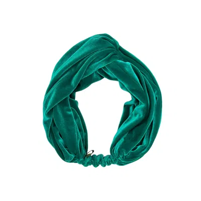 Julia Clancey Women's Green Jade Turban Twist Headband