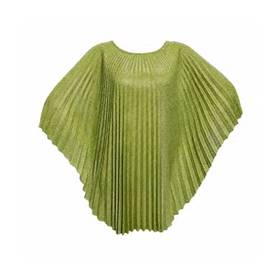 Julia Clancey Women's Green Madam Peridot Sparkles Pleated Dress