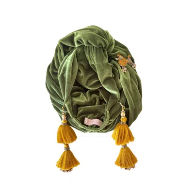 Julia Clancey Women's Green Poodle Olive Didi Turban
