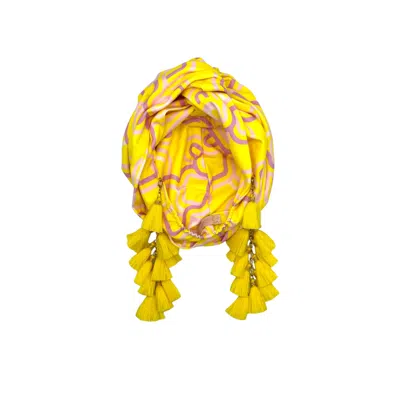 Julia Clancey Women's  Lydy Organic Chacha Turban -limon Yellow