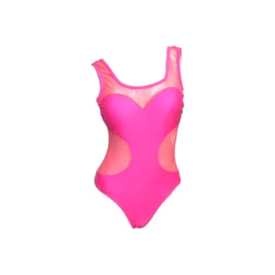 Julia Clancey Women's  Marilyn Shapewear Mesh Body- Hot Pink