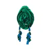 Julia Clancey Women's Kelly Green & Teal Chacha Velour Turban In Green