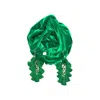 Julia Clancey Women's Kelly Green Chacha Velour Turban In Green