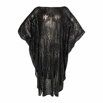 Julia Clancey Women's Limited Edition Black Liza Sequin Kaftan In Multi