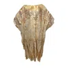 Julia Clancey Women's Limited Edition Golden Priscilla Sequin Kaftan
