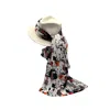 Julia Clancey Women's Neutrals Ivory Turbanista Fifi Scarf Fedora In White
