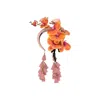 Julia Clancey Women's Orange / Pink Duskita Almond Chacha Bloom Headband