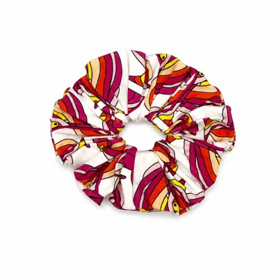 Julia Clancey Women's Orange Super Sized Martini Scrunchy In Multi