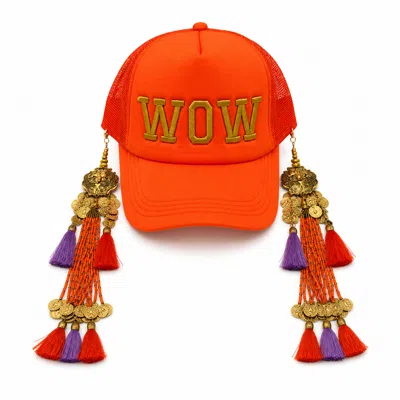 Julia Clancey Women's Orange Wow Dream Papaya Dream Trucker Cap