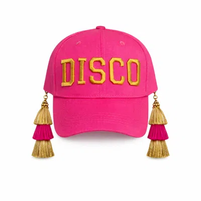 Julia Clancey Women's Pink Disco Tasseltastic Trucker Cap