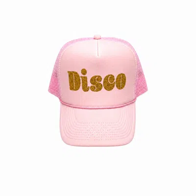Julia Clancey Women's Pink Disco Trucker Cap