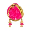 Julia Clancey Women's Pink Golden Snazzy Hotty Swinglette Turban In Pink