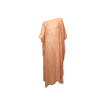 Julia Clancey Women's Pink  Madam Georgette Kaftan - Olympia Fondant In Orange