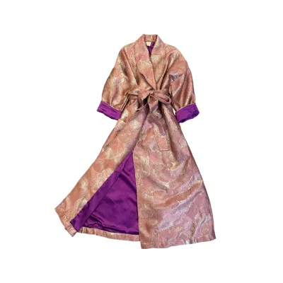 Julia Clancey Women's Pink Lilly Luxe Opera Dress Coat In Multi