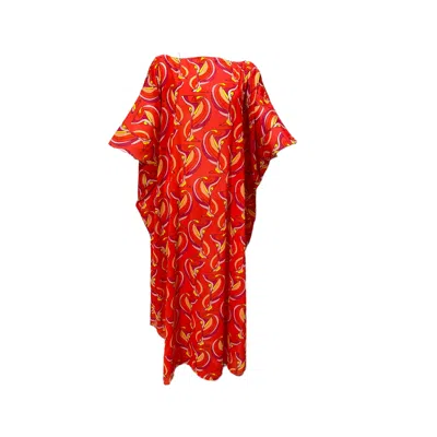 Julia Clancey Women's Pink Madam Martini Raspberry Cotton Kaftan