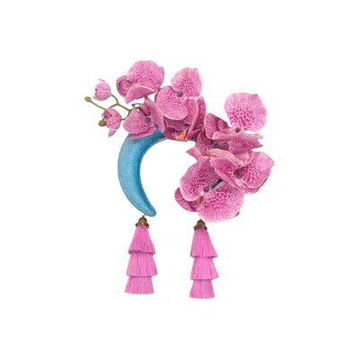 Julia Clancey Women's Pink / Purple / Blue Orchid Lilac Swinglette Bloom Band