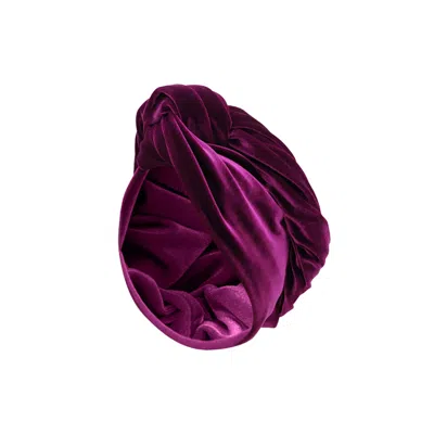 Julia Clancey Women's Pink / Purple Classic M Plum Turban In Red