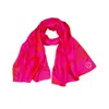 Julia Clancey Women's Pink / Purple Jcjc Magenta Silk Scarf