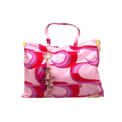 Julia Clancey Women's Pink / Purple Jcjc Reversible Tote Bag In Multi